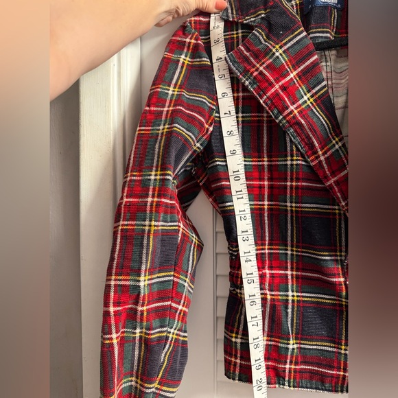 RARE POW Outerlimits Vintage 70’s Plaid Corduroy Peplum Jacket/Blazer SIZE XS 0 - Picture 8 of 8